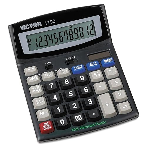 Victor 1190 Executive Desktop Calculator, 12-Digit LCD