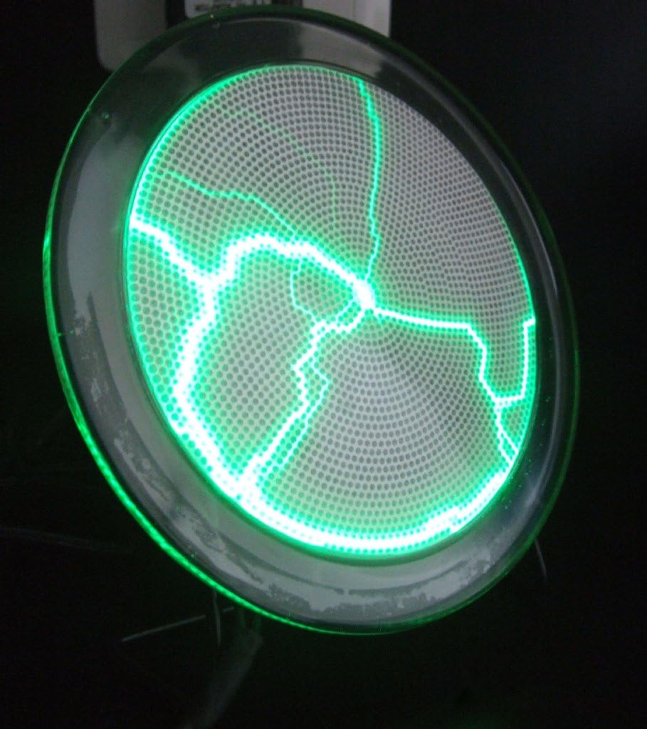 BetterJonny - 6" Plasma Plate Lumin Disk Light Show Party Home Decor Respond to Music or Touch (Green)