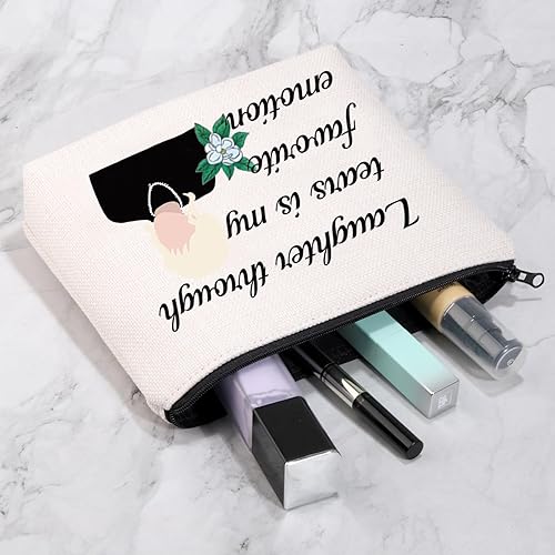 Miniatura 3 de VAMSII Magnolias - Bolsa de maquillaje inspirada en las películas, regalos para amigos, bolsa de viaje con cremallera cosmética, Neceser