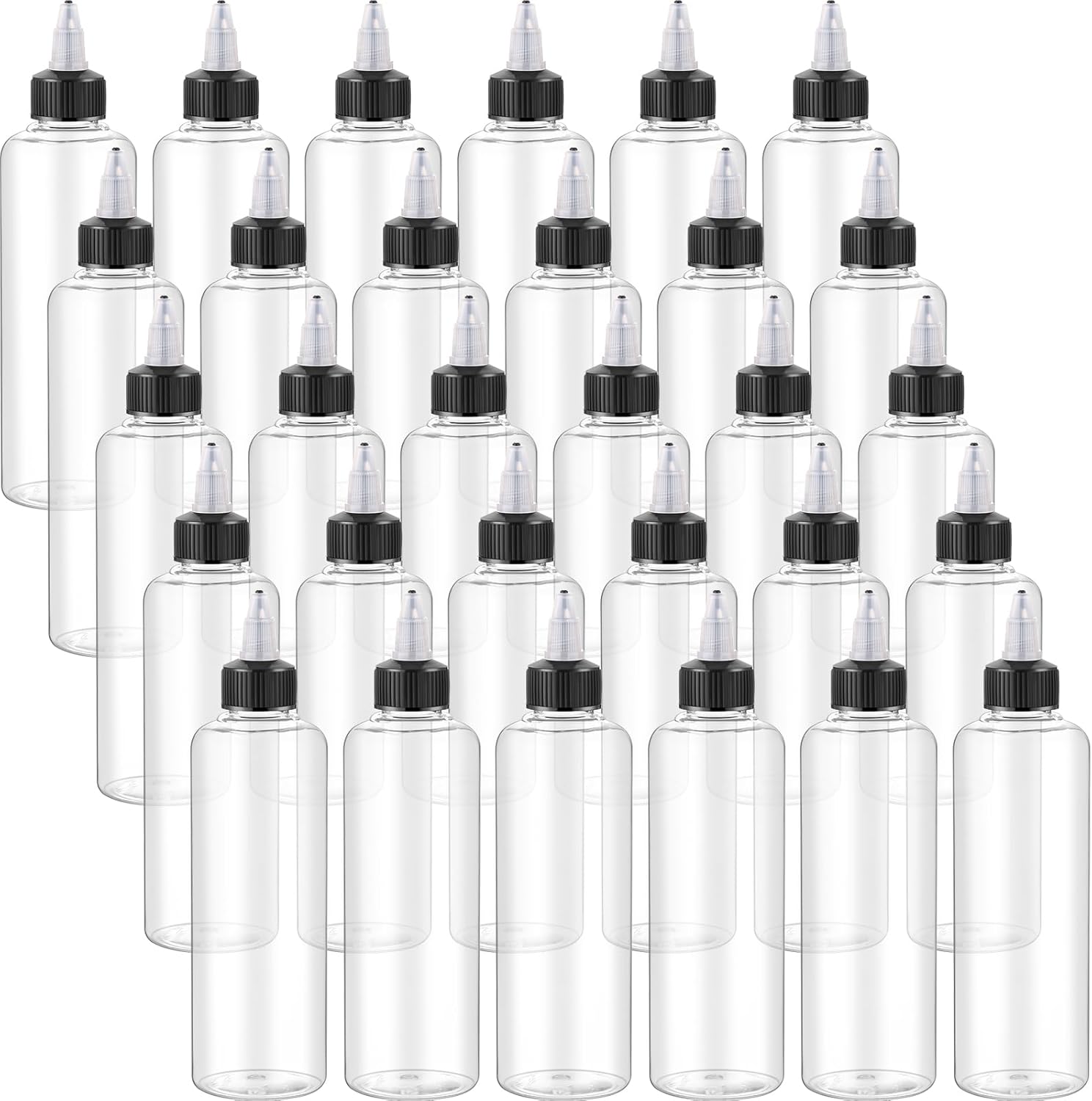 Irenare 36 Pcs Condiment Squeeze Bottles 17 oz Plastic Squirt Bottle