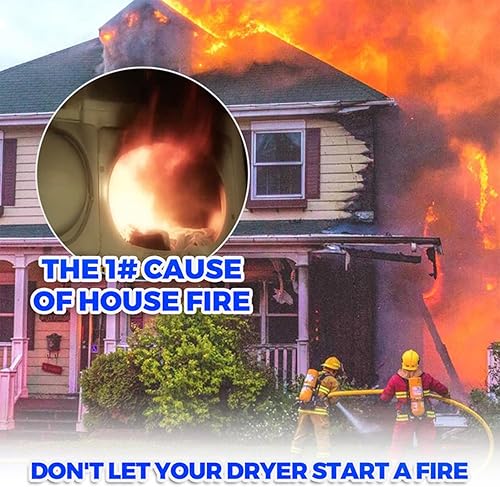 Miniatura 5 de Holikme Kit de limpiador de ventilación de secadora de 30 pies cepillo flexible con accesorio de taladro se extiende hasta 30 pies para una fácil