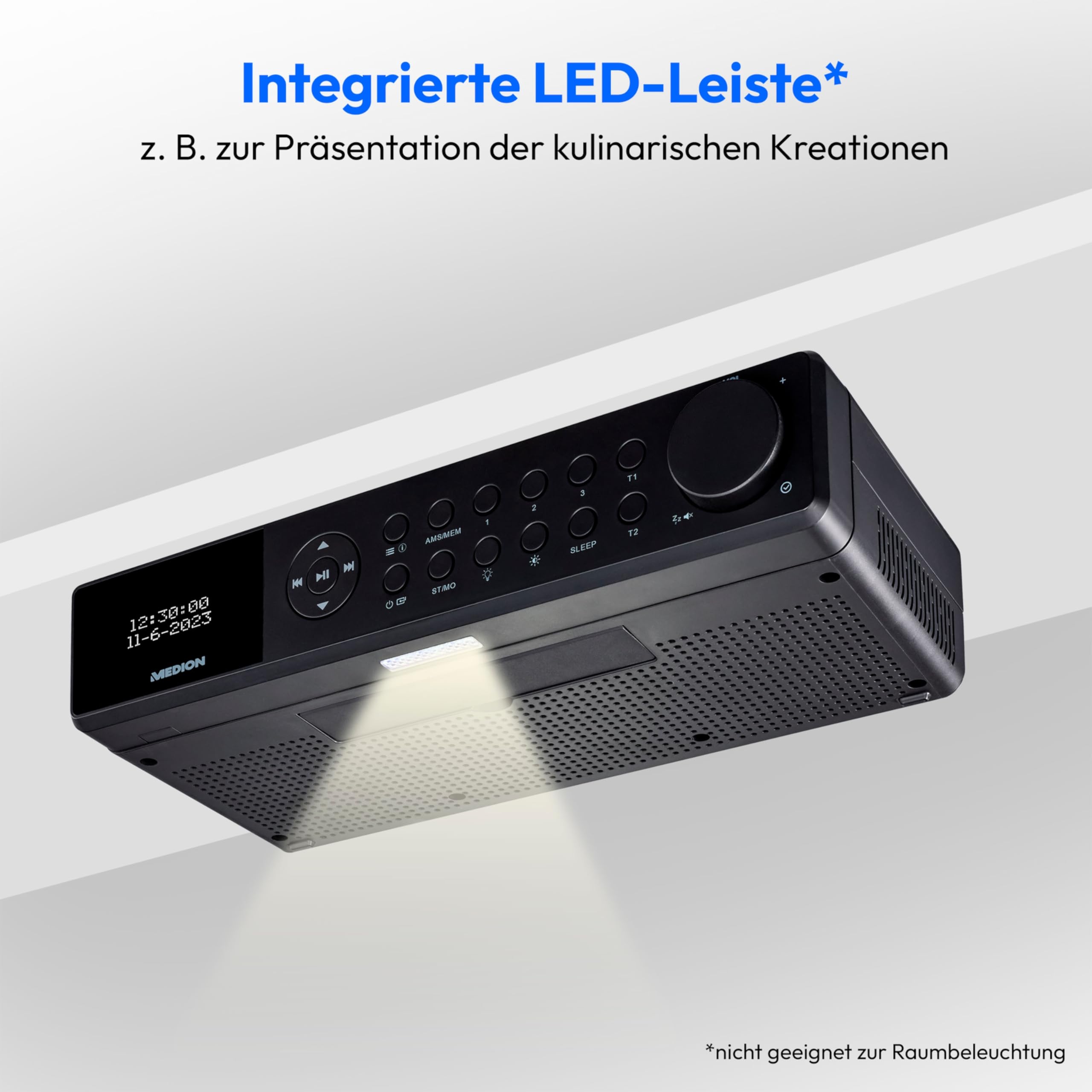 MEDION Radio de Chantier Life (E66050), Poste Radio Dab /Bluetooth, Radio Portable Robuste