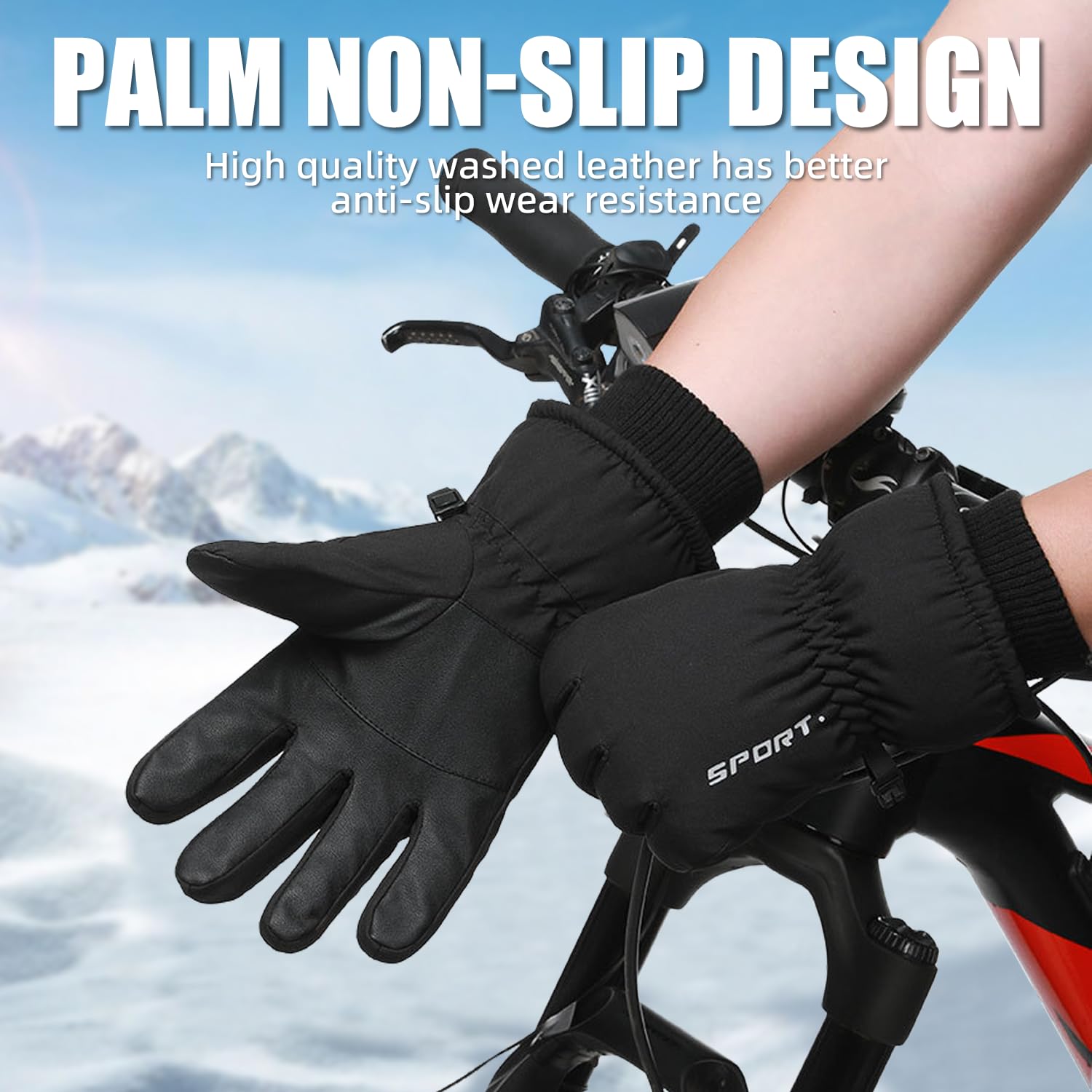 Guantes de invierno, impermeables, térmicos para pantalla táctil, para esquí, ciclismo, senderismo, conducción, escritura, trabajo en congelador