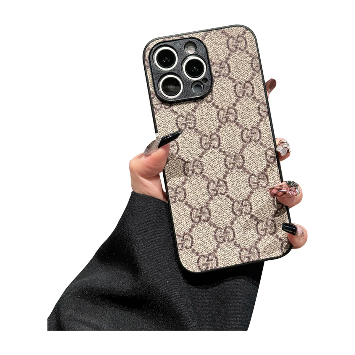 Amazon.co.jp: 2つのGロゴ スマホケース PU 合成皮革 オシャレ