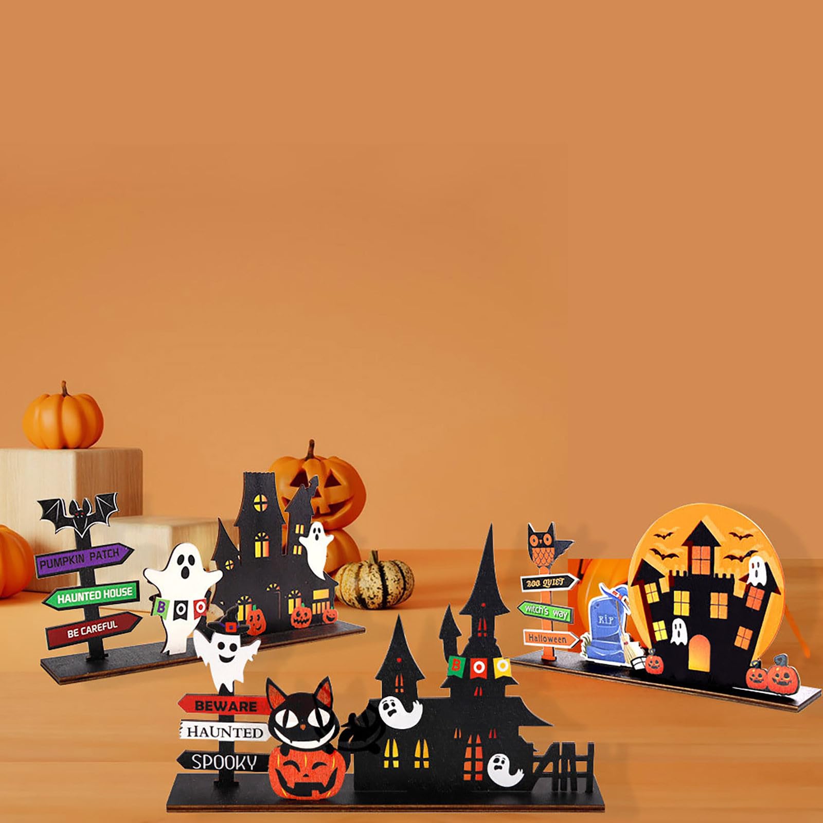 Morofme 3 centrotavola da tavolo per Halloween, decorazioni