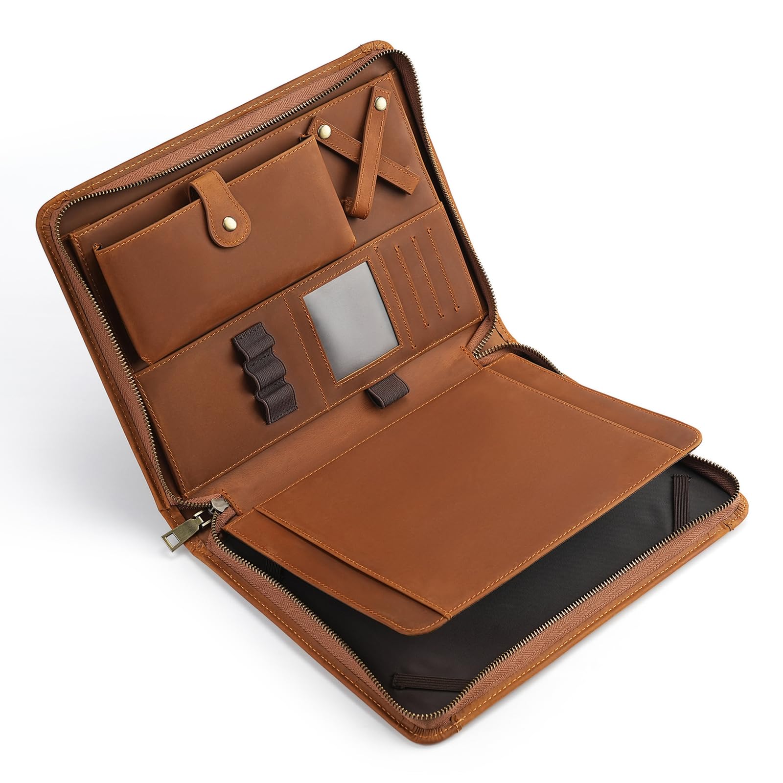 Funda de transporte para tablet para dispositivos de 10 pulgadas con bolsillos organizadores y diseño de almacenamiento con cremallera, ideal para uso diario, tablet, lector electrónico, soporte para
