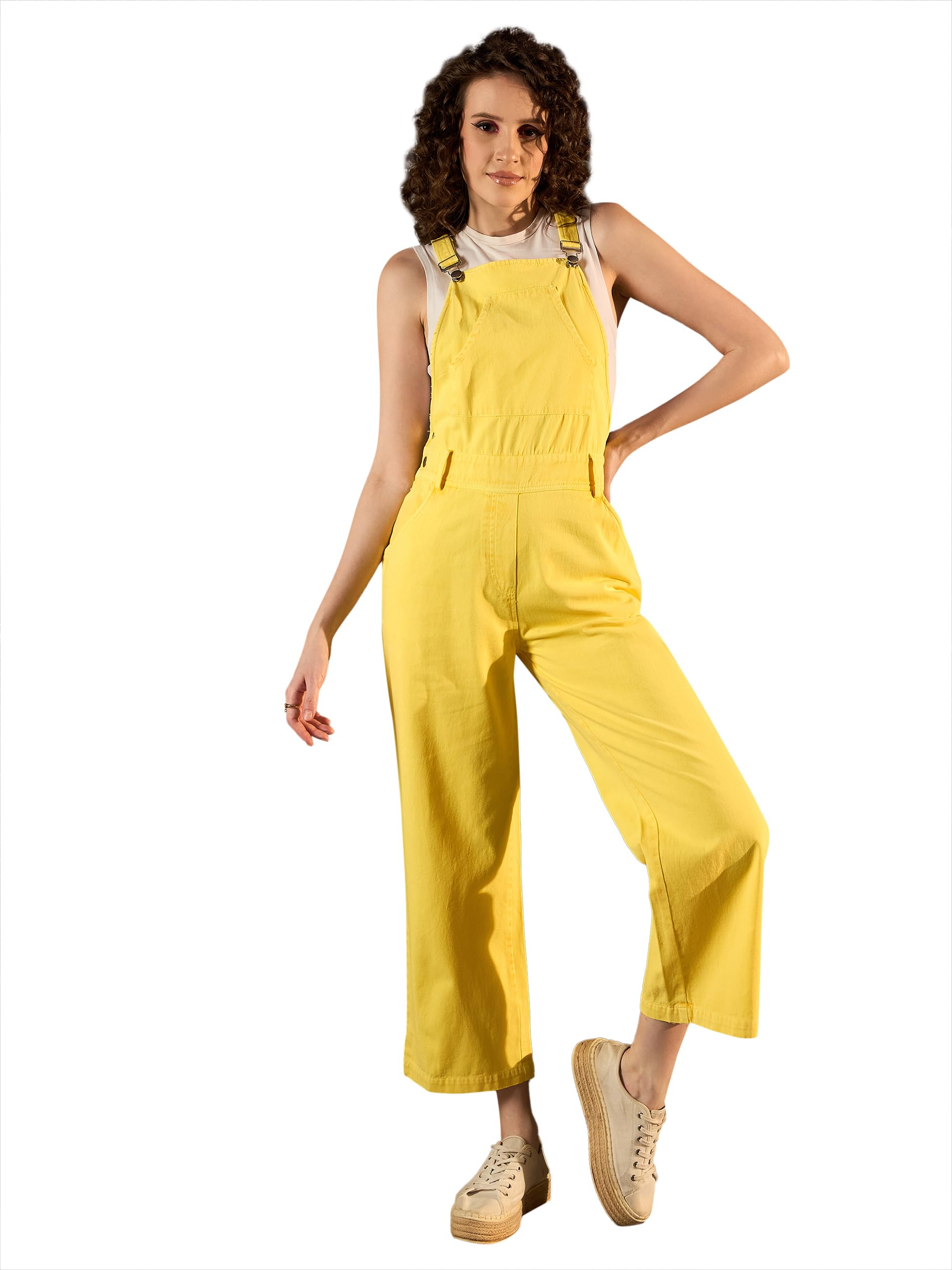 StyleStone Women's Denim Dungaree (T shirt not included)