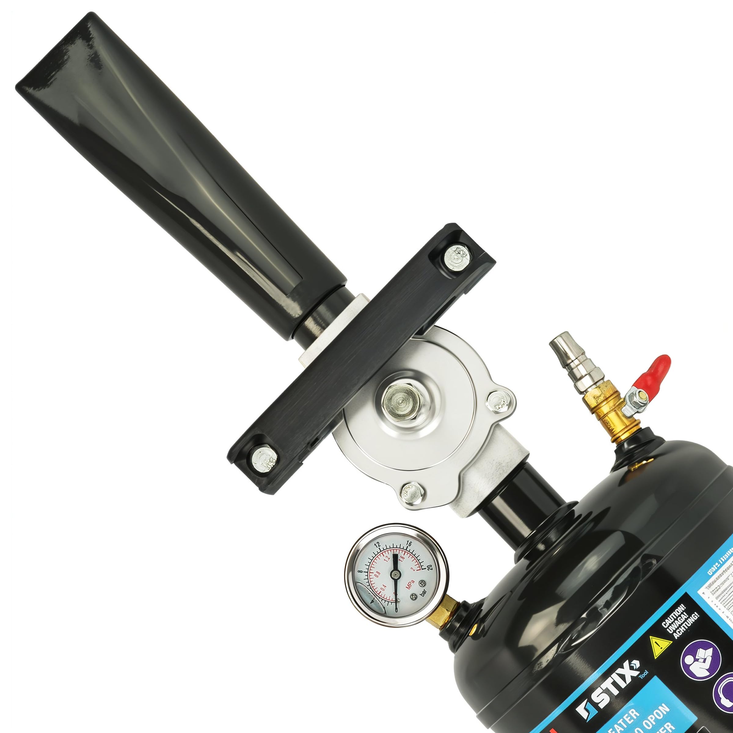 Stix Automotive Equipment Inflador de neumáticos 12L - Booster de neumáticos - 6-8Bar - reparación de neumáticos - Bazooka impacto