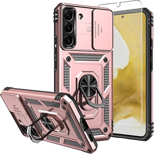 SKTGSLAMY Funda para teléfono Galaxy S22 Plus, con protectores de pantalla y funda para cámara, grado militar 16 pies. Funda protectora con función disponible en Yaxa Peru