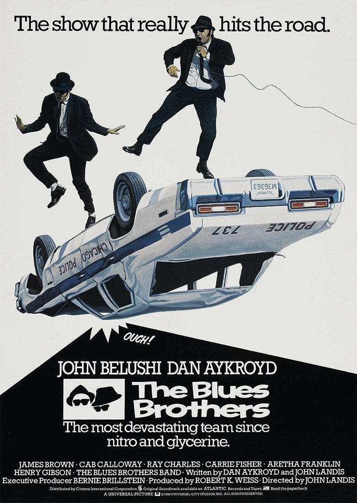 Omg Printing The Blues Brothers Poster/Print/Picture Satin Photo Paper - A3-297Mm X 420Mm