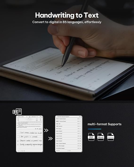 AINOTE Air 2 Bundle, 8.2 AI Note-Taking Tablet Writing Paper Tablets, Digital Notebook with Pen, Voice-to-Text Transcription, Multi-Languages Meeting Minutes Schedule