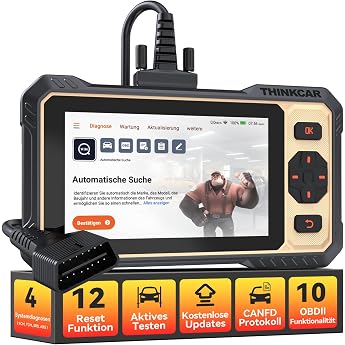 ThinkScan 662 OBD2 Diagnostic Tool Car with 12 Reset Functions + 4 System Diagnostics (ECM/TCM/SRS/ABS), Car Diagnostic Tool 