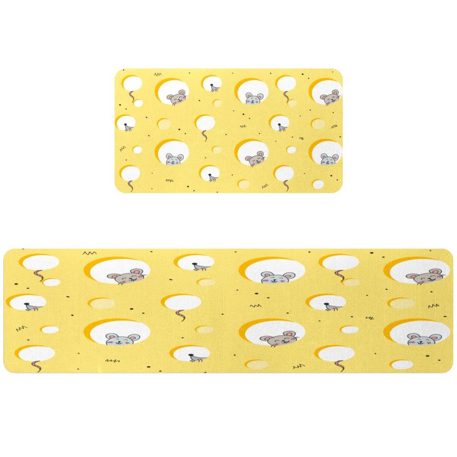 Tapete de cocina de 2 piezas VAPOKF, alfombra antideslizante lavable para pasillo