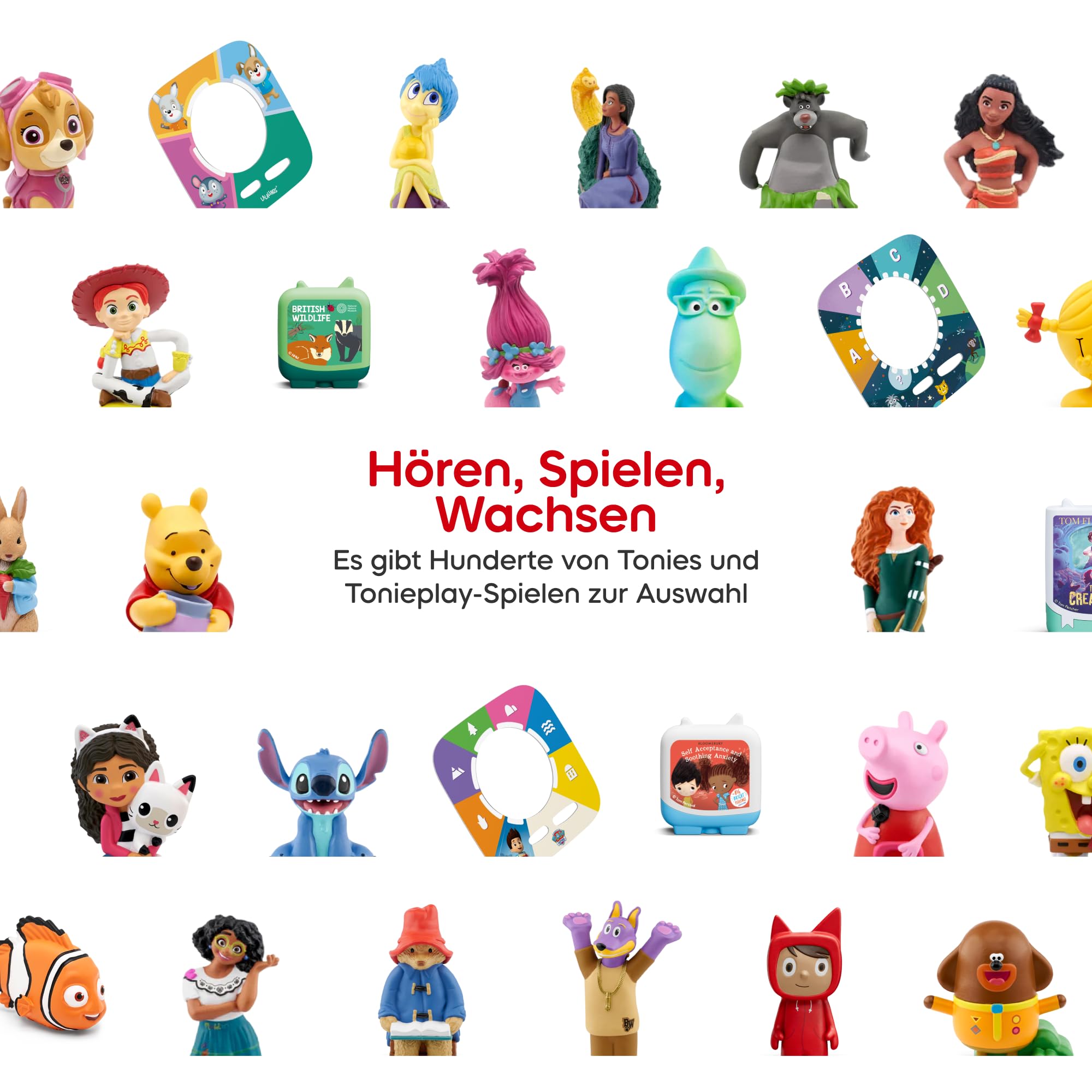 tonies Hörfigur für Toniebox, Woozle Goozle – Die große Wissens-Sammlung (8 Themen: Schlaf, Mond, Elektrizität, Sehen, Vulkane, Wüsten, Insekten & Bienen), Hörspiel ab 5 Jahren, ca. 174 Min.