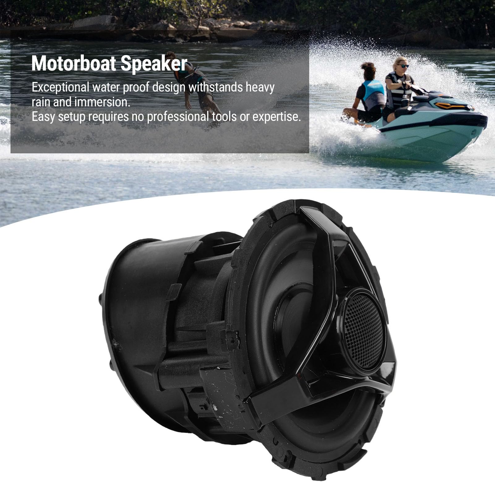 Yctze Altavoz para Barco a Motor, de Audio Marino, Componente de Audio PWC, Dispositivo de Sonido para Barco OEM 278003463 con Sellado Impermeable para GTX GTI RXT