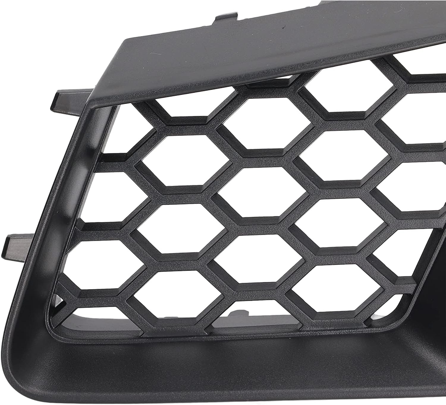 Front Upper Kidney Grille, 2pcs Front Bumper Upper Grill Left Right Matte Black Replacement Compatible with Seat Ibiza Cordoba 6L 2002‑2009