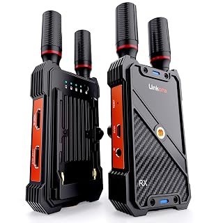 Wireless HDMI Transmitter and Receiver with UVC Out, 1312ft <0.05s Low Latency,1 to 5 RX, Plug and Play Wireless HDMI Extender for Live System, Stable 1080P for DSLR PC Live Streaming - Amazon product rated Grade A