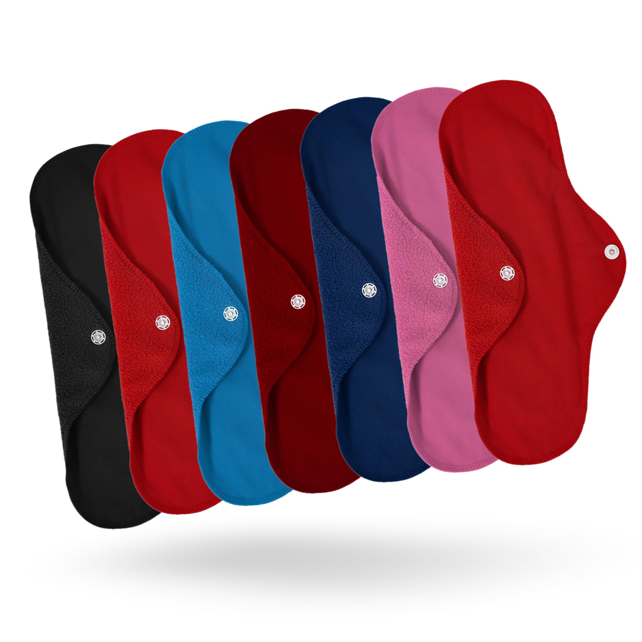 SIZI Reusable Cloth Period Pads for Heavy Flow Leakproof Overnight Protects,Large Sanitary Pads Set with Wings for Women,Washable Cloth Panty Liners Period Pads (Pack of 7 Cloth Pads) (B0D97R69R2) Amazon Price History, Amazon Price Tracker