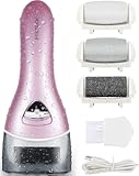 Electric Foot Callus Removers Rechargeable,Portable Electronic Foot File Pedicure Tools, Electric Callus Remover Kit,Professional Pedi Feet Care Perfect for Dead,Hard Cracked Dry Skin(Pink)