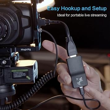 DDMALL Wireless 4K HDMI Encoder, Supports SRT, RTMPS, RTMP, HLS, RTSP, Portable Wireless HEVC HDMI Video Encoder for Live Stream on Twitch, YouTube Live and More (Model: HEV-4KW)