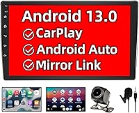 Vista 1 de Binize - 2 Din 10 pulgadas, estéreo radio para automóvil,Android 10, Bluetooth, Navegación, WiFi, Car Play, Android Auto, AM, FM, OBD