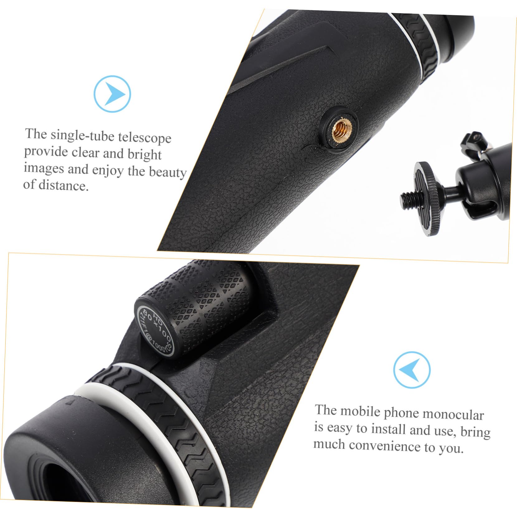 LABRIMP 80x100 Night Vision Binoculars Scope High Definition Waterproof for Outdoor Travel Hunting Game Watching Random