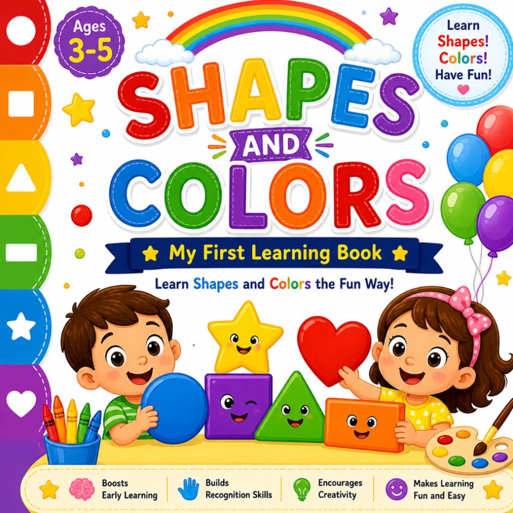 My First Shapes and Colors Book: Learn Shapes and Colors the Fun Way!