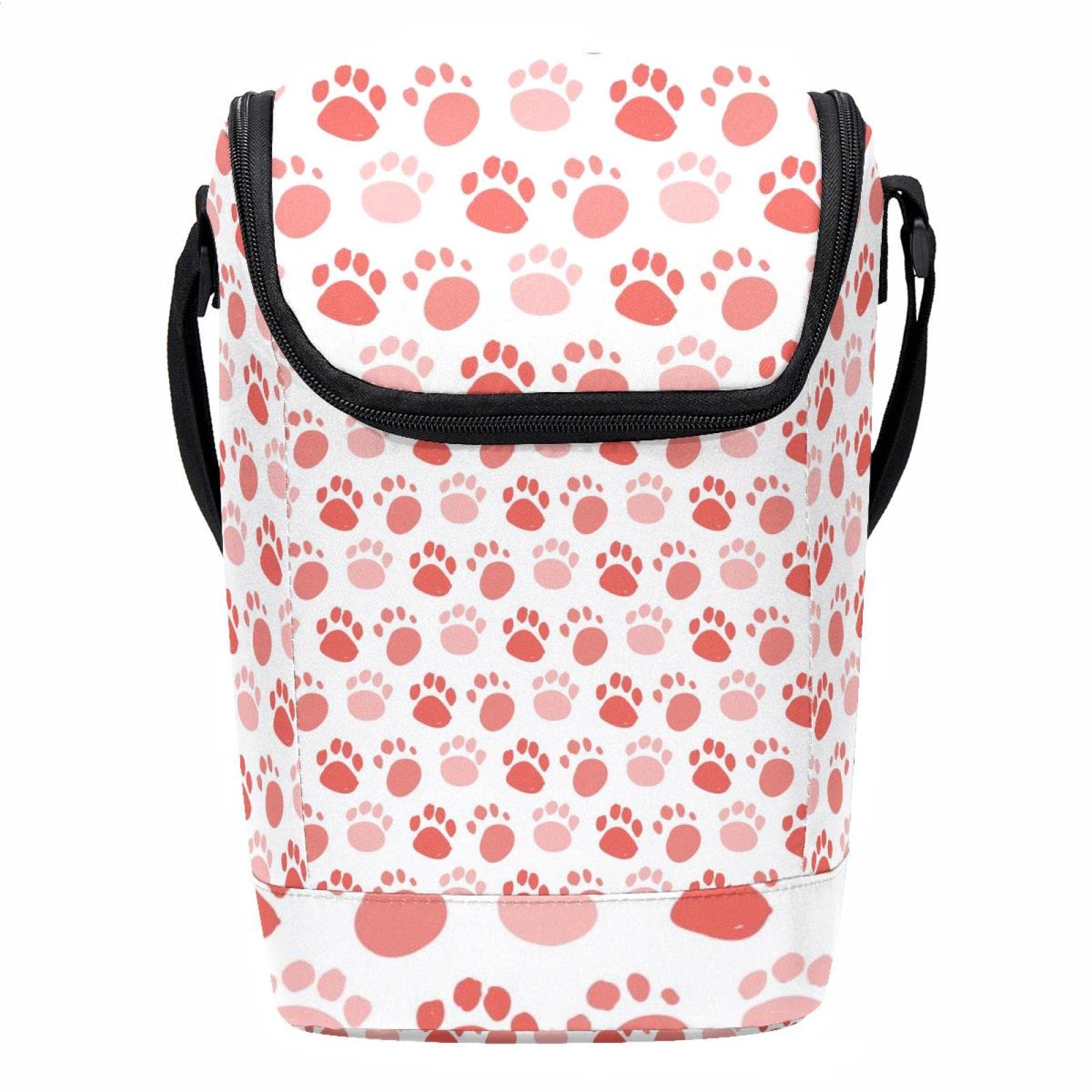 Lonchera para el trabajo de perro rojo bolsa térmica porta alimentos