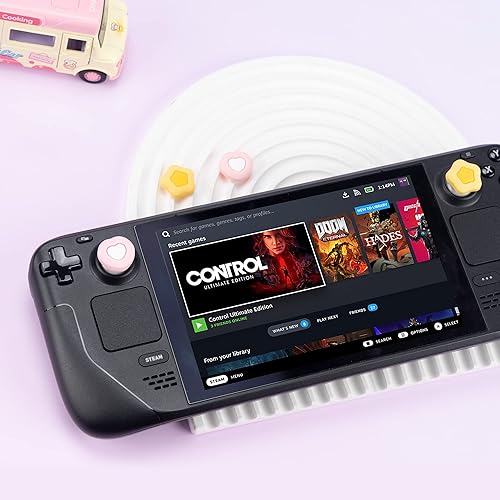 Miniatura 7 de GeekShare Silicone Steam Deck Thumb Grip Caps, Cute Star and Heart Shaped Joystick Cover Thumbstick Caps Compatible with Steam Deck Only, 4PCS -