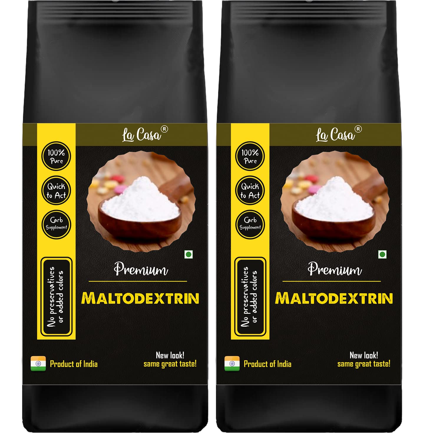 La Casa Pure Maltodextrin Powder | Combo Pack of 2 | 2x400g |