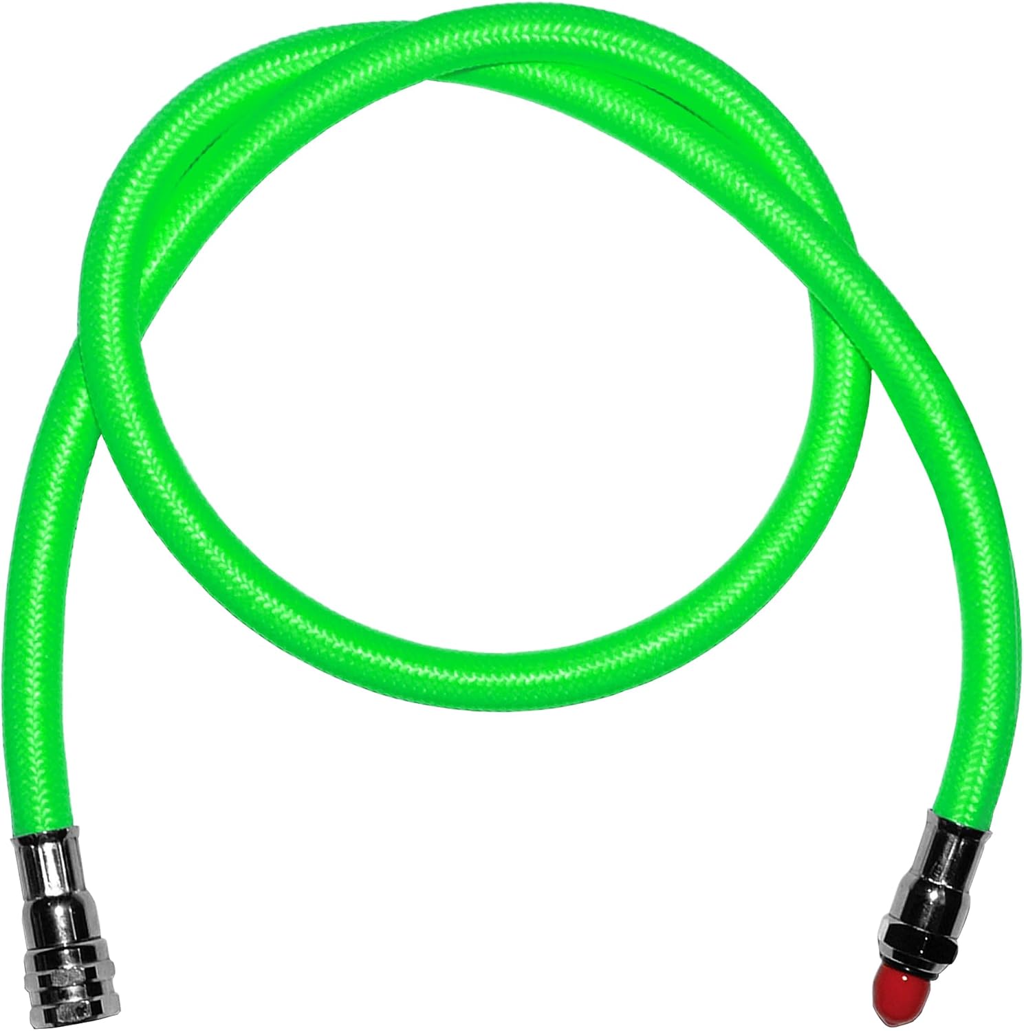 Low Pressure Braided Diving Hose - 27" or 36" Flexible Braided Hose - 500PSI for Scuba Diving 2nd Stage Regulator and Octopus (Black/27")