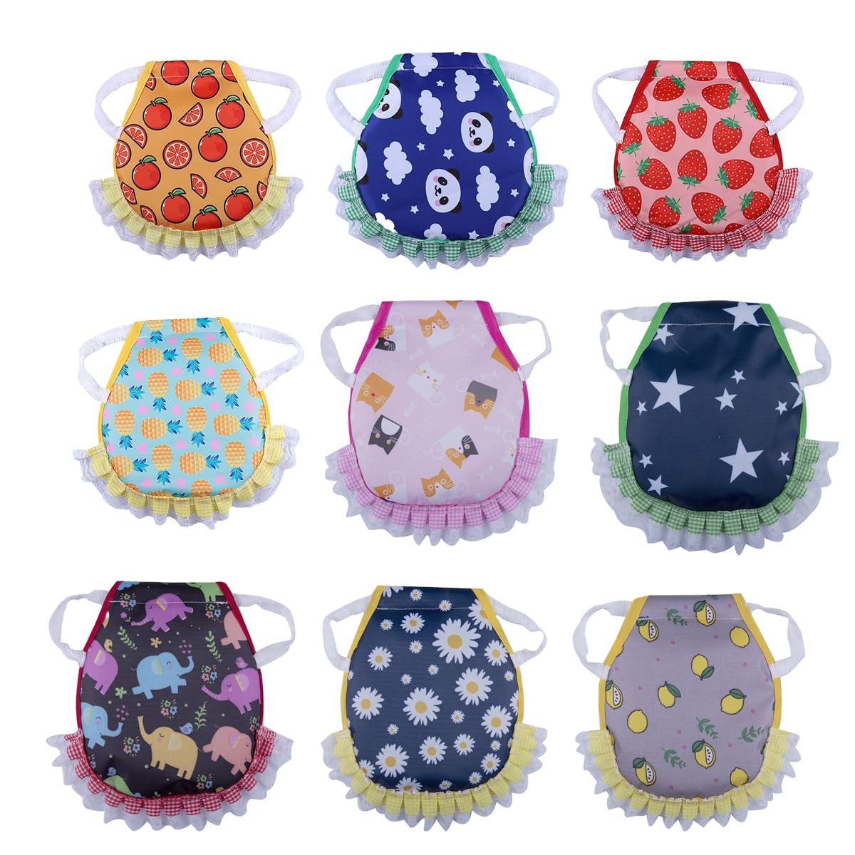 9Pcs Chicken Aprons for Hens, Water Proof Hen Saddle for Chickens
