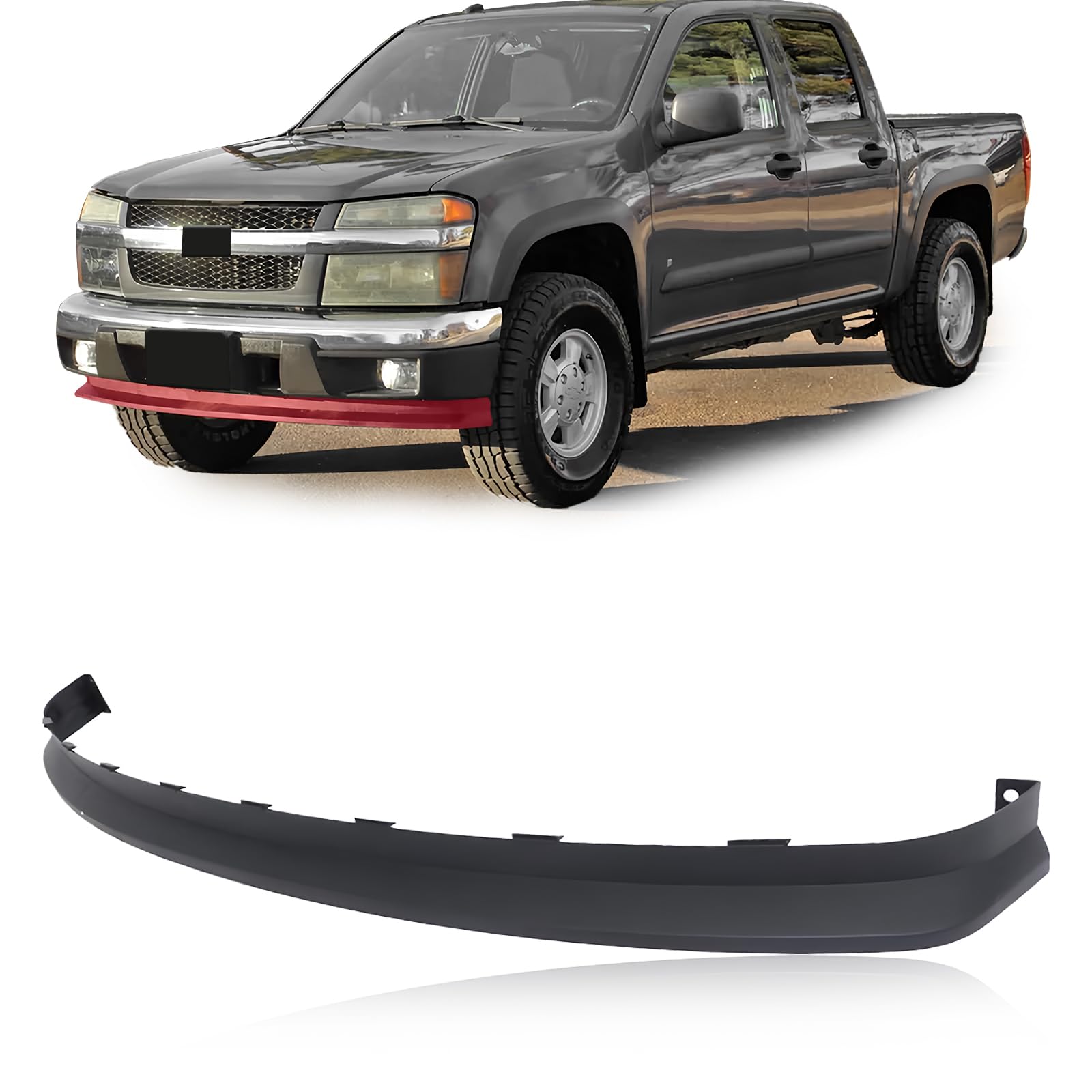 Front Bumper Lower Valance Extension For 2004-2012 Chevy Colorado & GMC Canyon