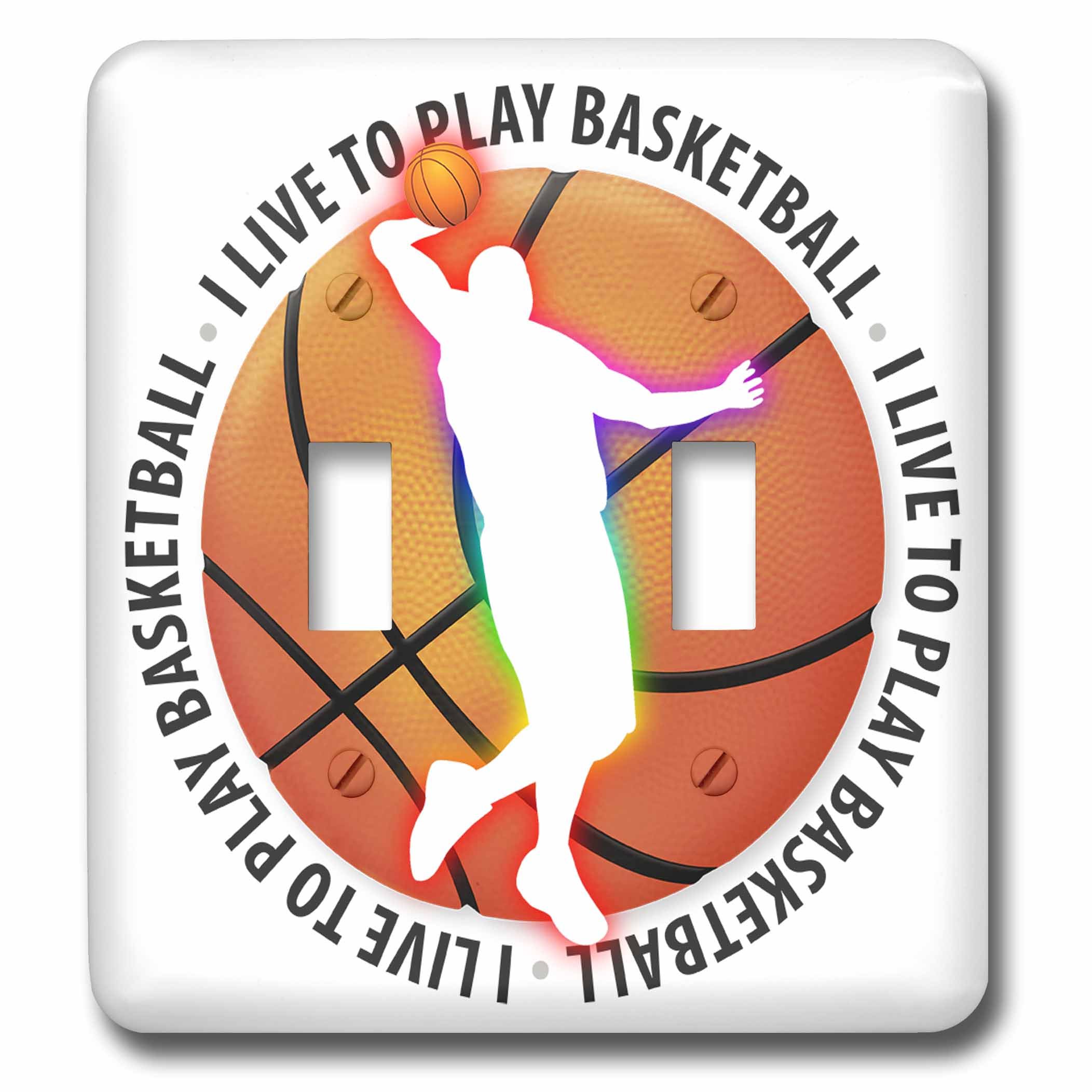 Balón de baloncesto 3D Rose el regalo ideal multicolor con interruptor doble para deportistas