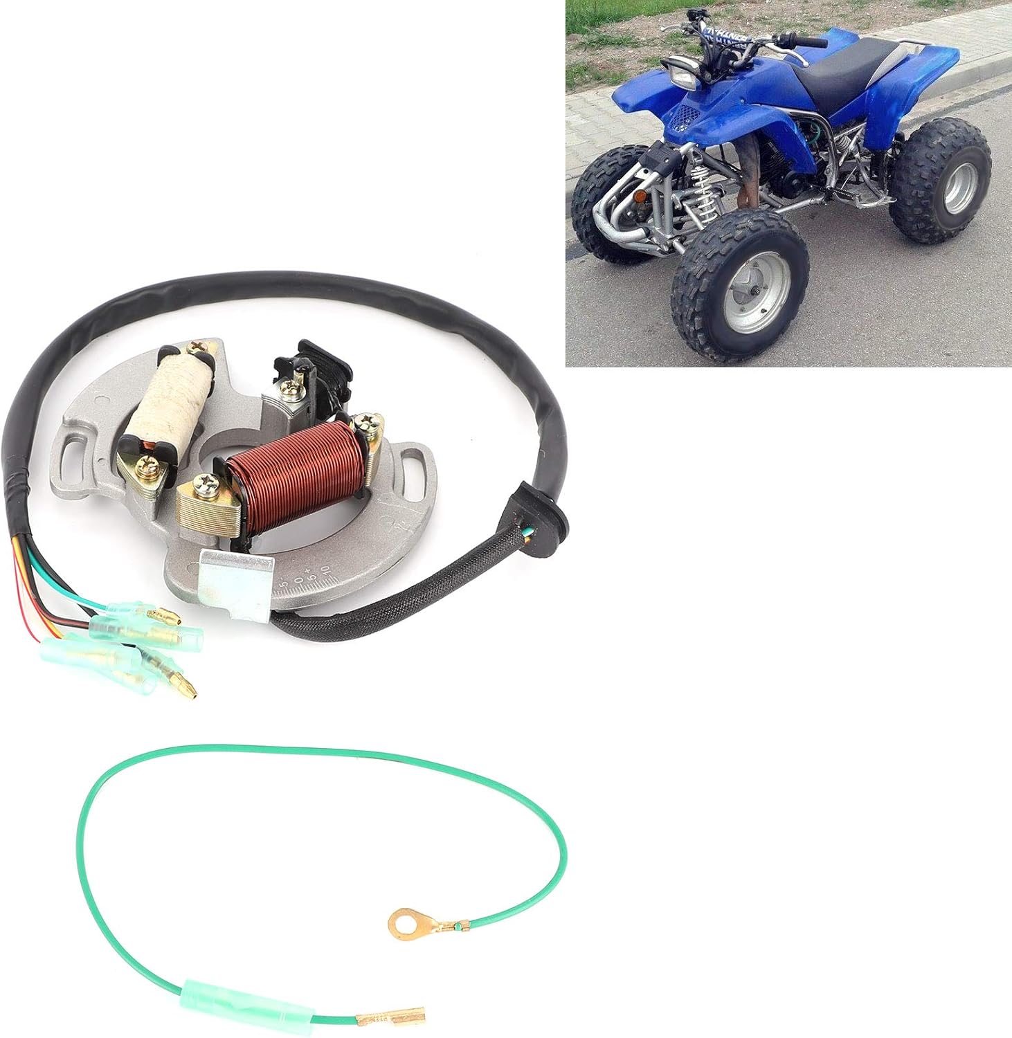 Alternator Generator Stator with Harness OEM 5VM-85560-00-00 Replacement for Blaster 200 YFS200 2003 2004 2005 2006
