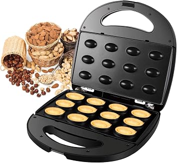 Electric Walnut Cake Maker Waffle Makers, Walnut Cookie Mold Maker, Automatic Mini Nut Machine Baking Tool For Kitchen