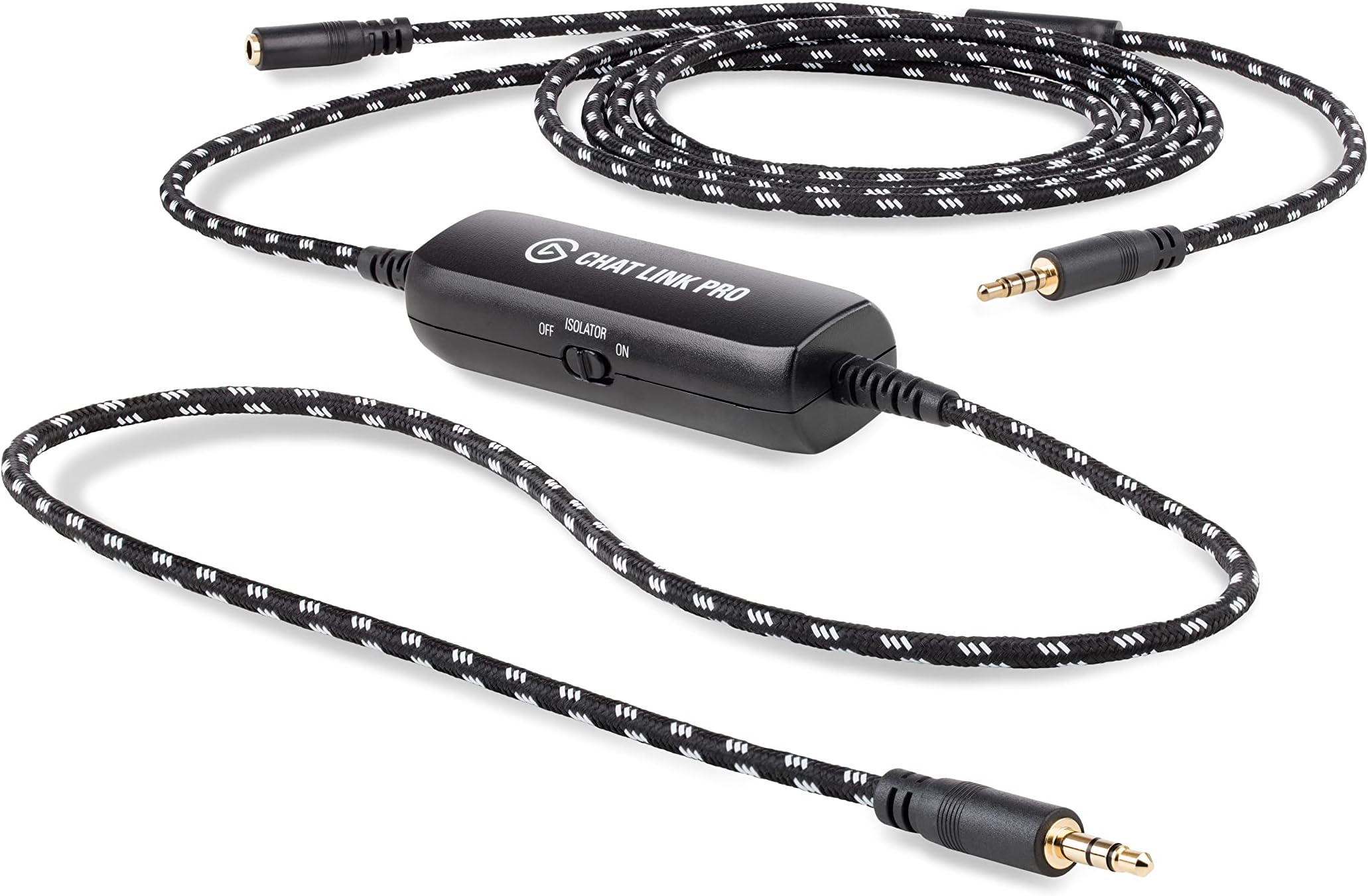 Elgato Chat Link Pro for PS5, PS4, Switch Capture Voice Chat and Game Play Sound, Extension Cable, Black