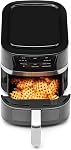 Friteuse à air Cuisinart, friteuse compacte de 2,6 litres avec 3 fonctions de cuisson pour friteuse à air, rôtir et cuire, 3 préréglages de friteuse à air, pièces lavables au lave-vaisselle, AIR-80, acier inoxydable et noir