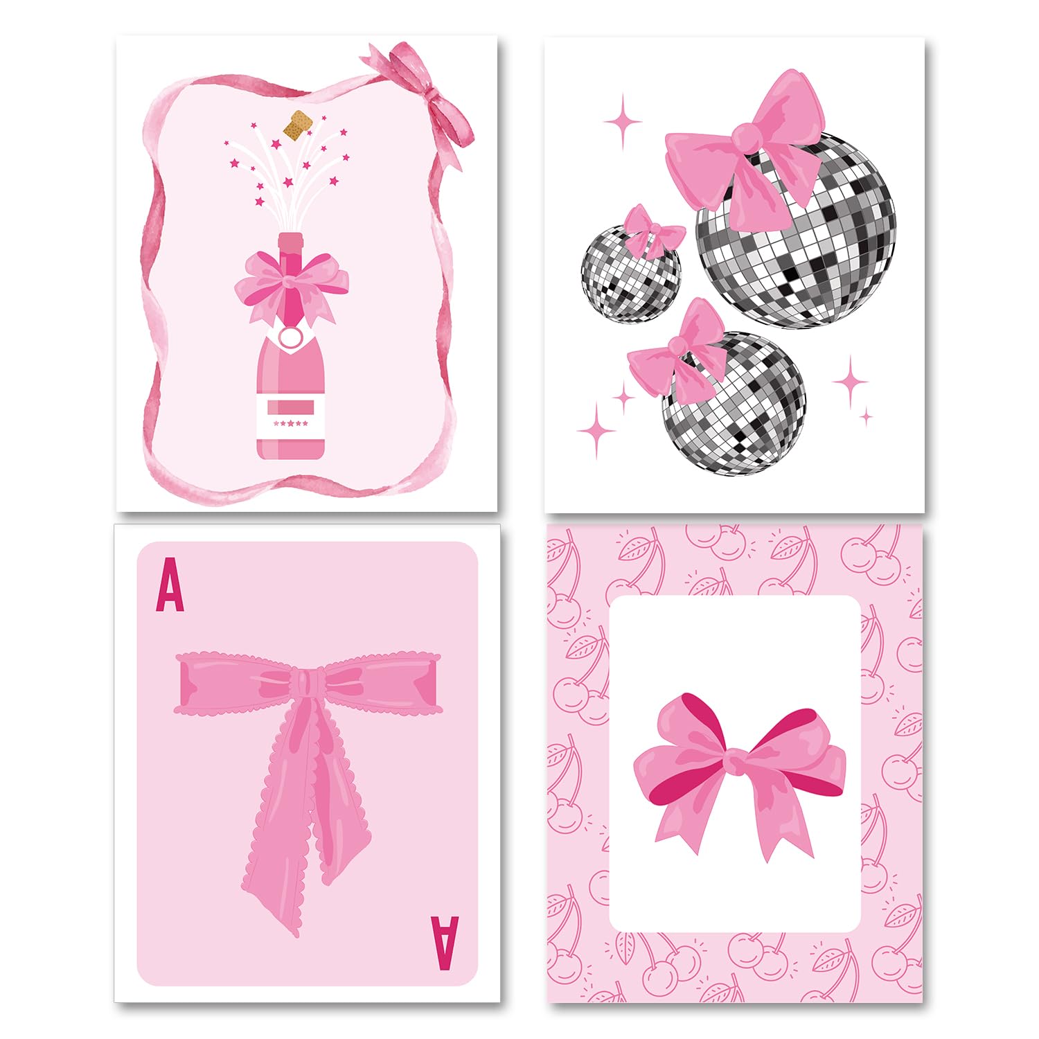 TwoDays Coquette Décoration De Chambre Esthétique, Kit De Collage Mural Coquette, 50 Affiches