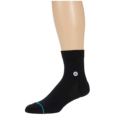 Stance Icon Quarter Crew Cut Socks Shoes Black