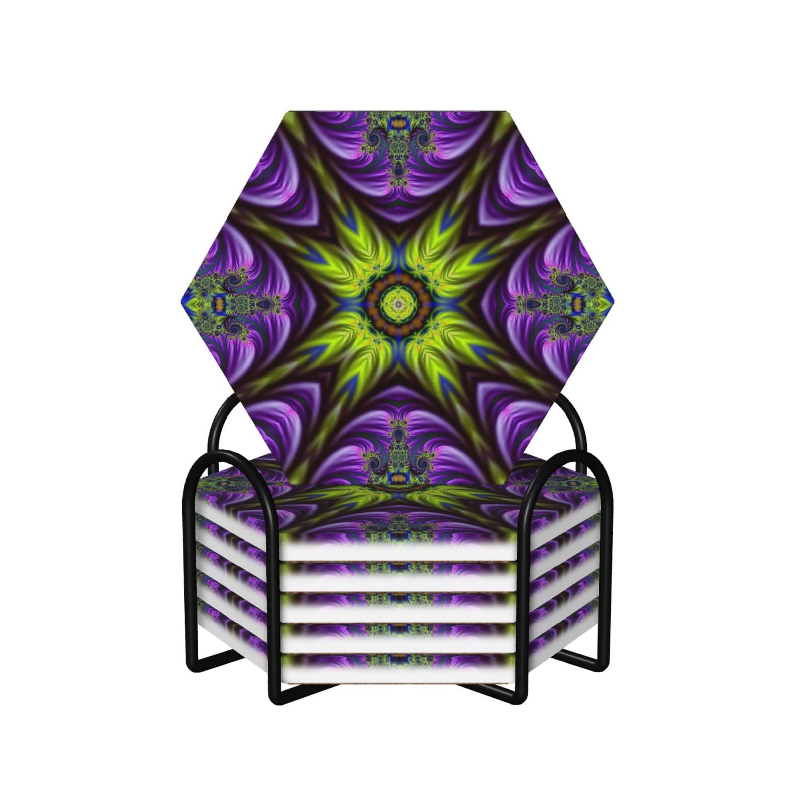 Cadeau de pendaison de crémaillère lot de dessous de verre céramique tendance
