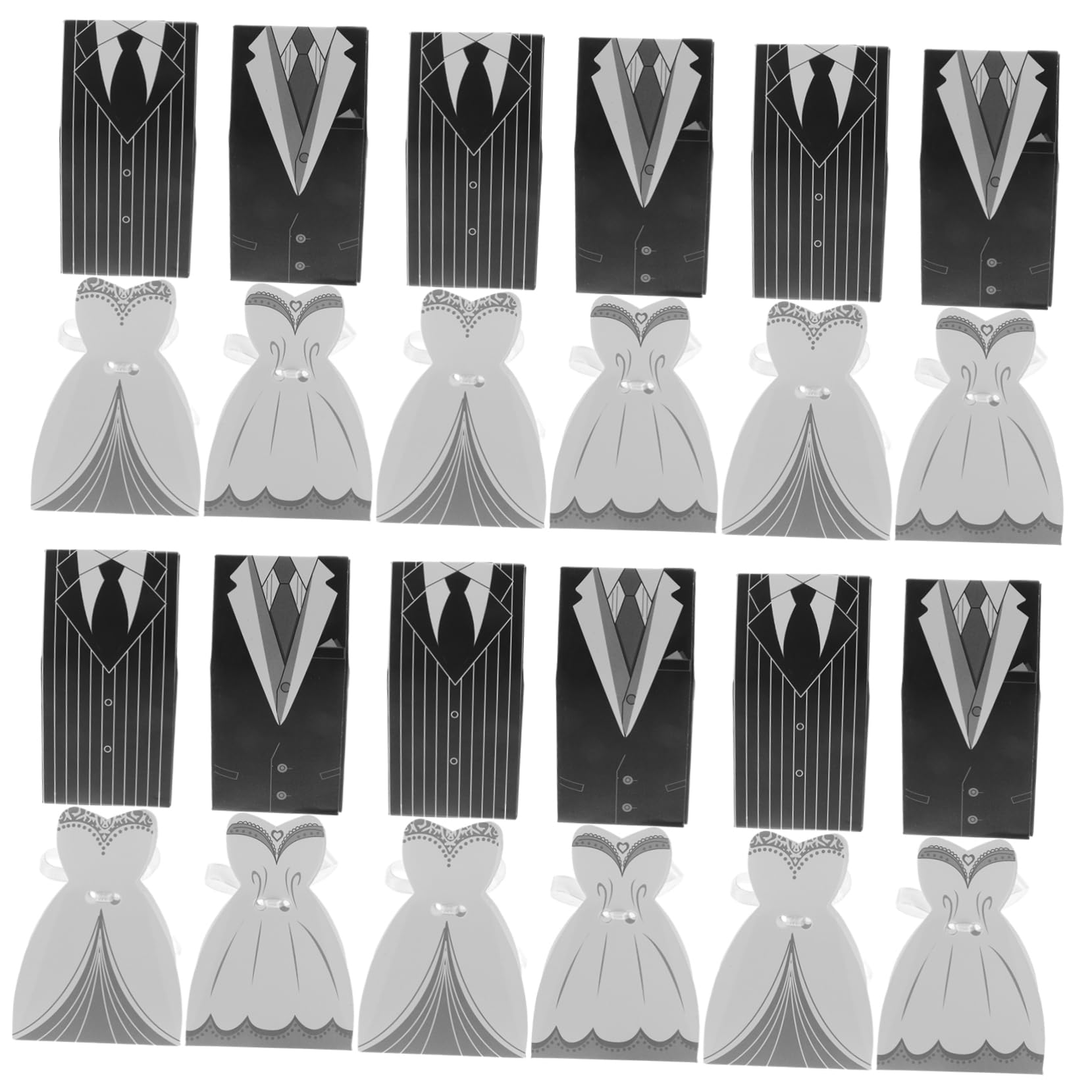 100 Pezzi Scatole Regalo per Matrimoni Nastri di Seta, Confezioni Eleganti e Sicure in Carta per Bomboniere, per Banchetti e Feste Nuziali
