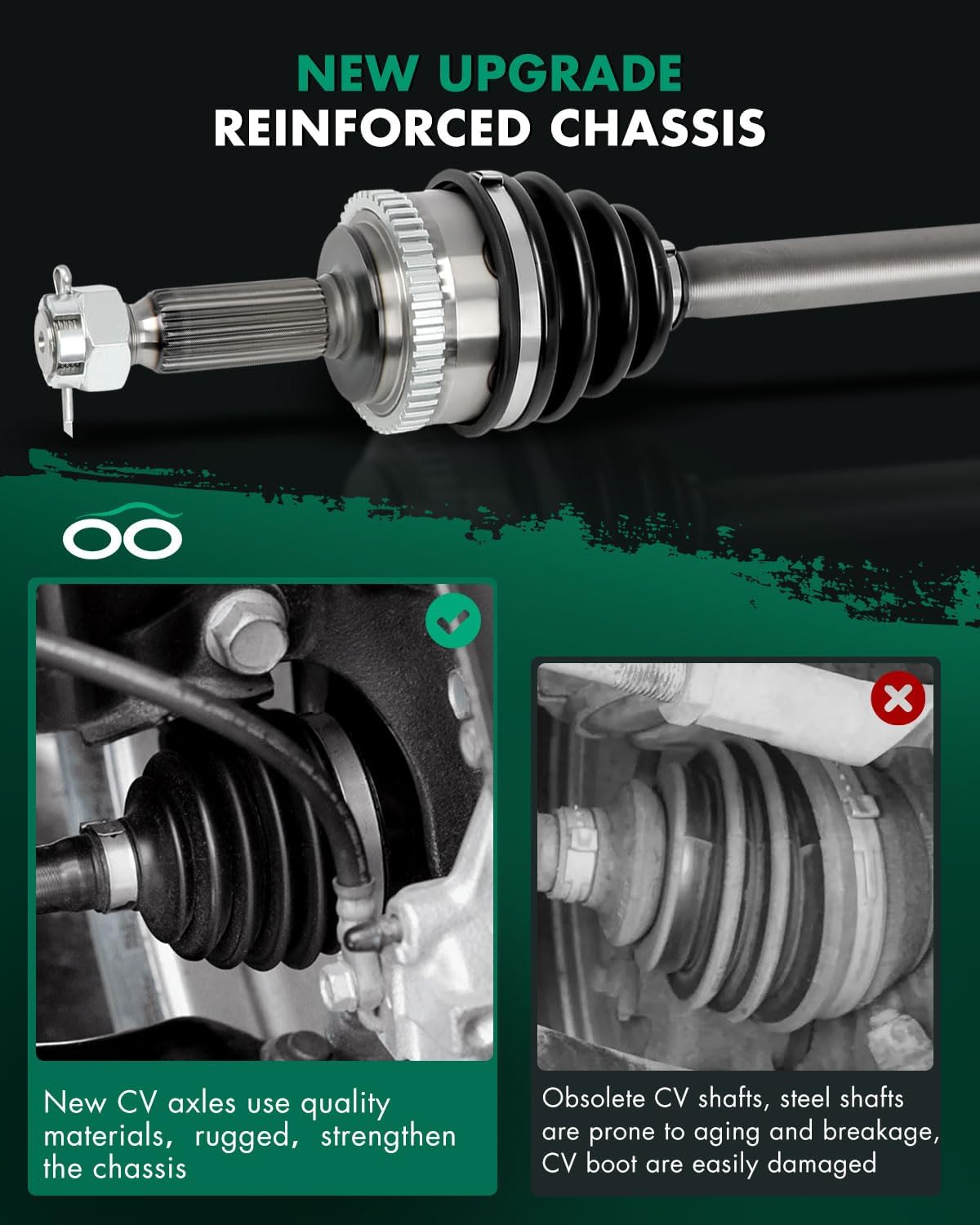 SCITOO Front Right Passenger Side CV Axle Shaft Assembly Fit for Hyundai Elantra,for Kia Forte 2.0L 66-3524