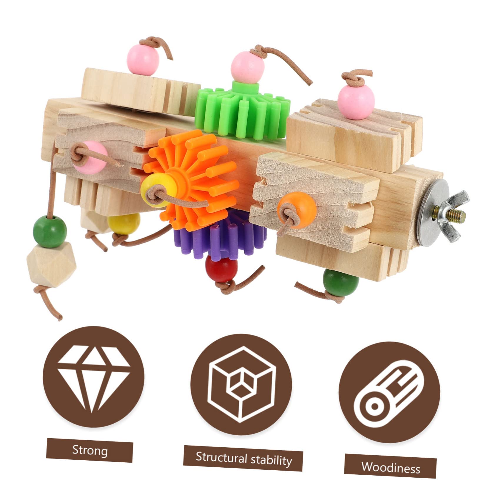 Hohopeti Vogelspielzeug für Papageien, Kausicheres Spielzeug | Kleine und Mittelgroße Vögel, Verschleißfest und Bissresistent, Käfigzubehör