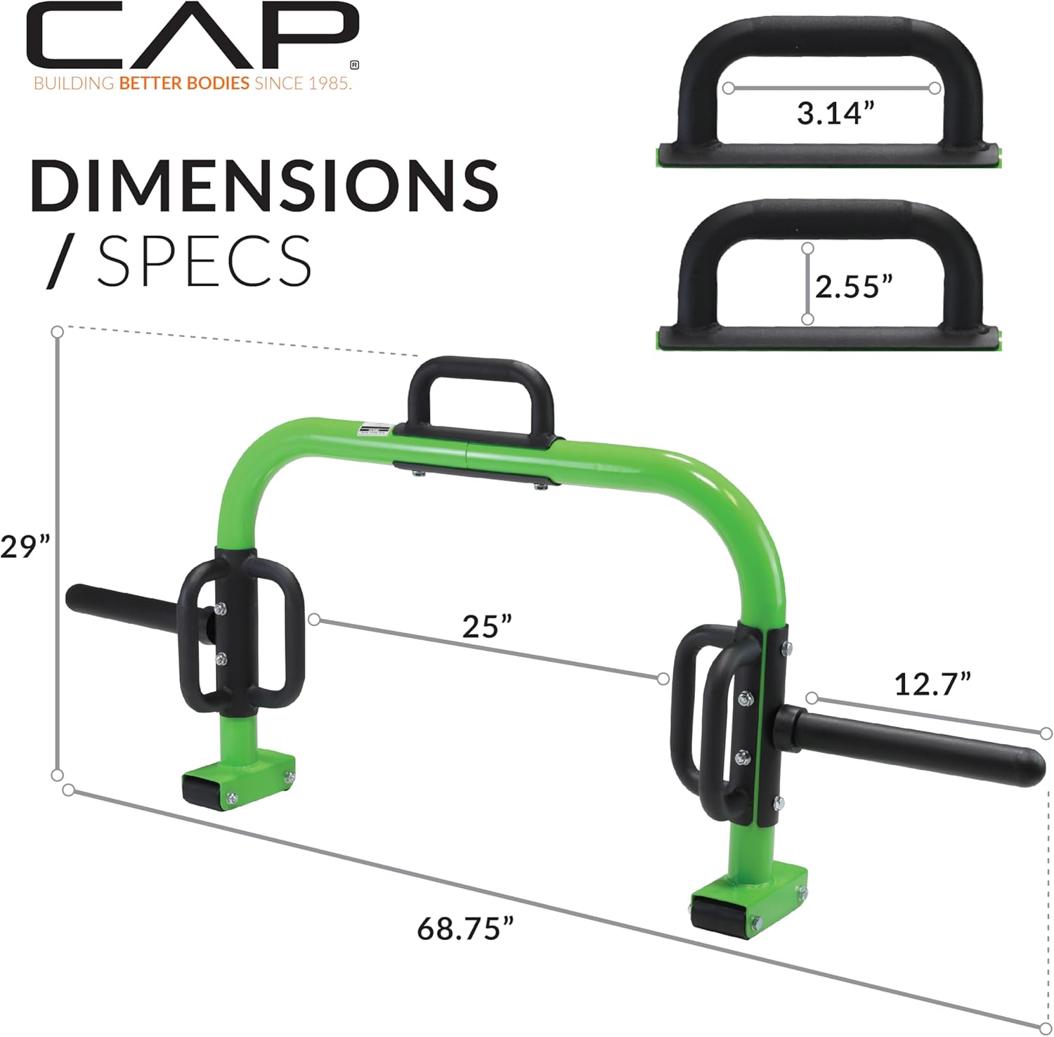 CAP Barbell Deluxe Open Trap Bar - Hex & Shrug Bar for Olympic & Standard Plates