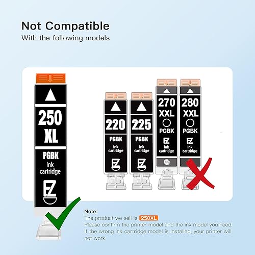 Miniatura 5 de E-Z Ink (TM Compatible Cartucho de tinta de repuesto para Canon PGI-250XL PGI 250 XL para usar con PIXMA MX922 MX722 MG5420 MG5520 MG5620 MG6320
