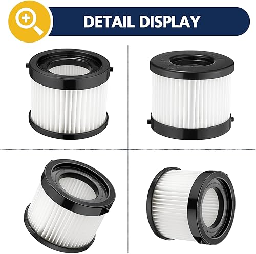Miniatura 9 de Cabiclean Filtro seco HEPA de repuesto compatible con Milwaukee 49-90-0160, 49-90-1951, apto para aspiradora compacta 0882-20 M18, paquete de 2