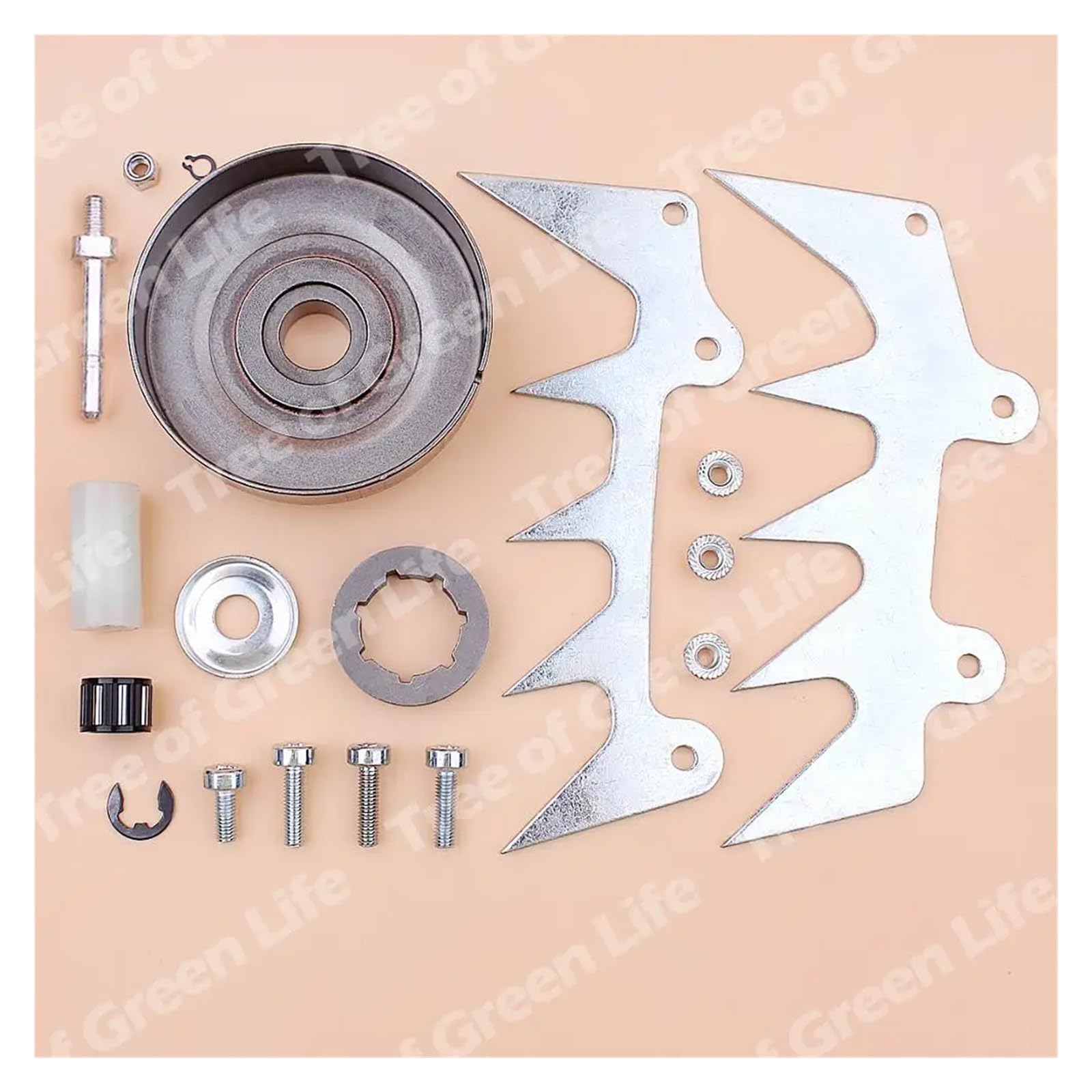 Fit For S-t-i-h-l MS460 MS440 046 044 Bumper Spike Felling Dog Catcher Chainsaw 1128 007 1000 3/8" 7T Chain Clutch Drum Sprocket Rim