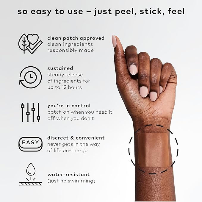 The Good Patch B12 Awake Patch, Natural Patch with Caffeine, B12, and Green Tea Extract, Plant Powered Wearable Wellness, Helps to Promote Energy (24 Total Patches)