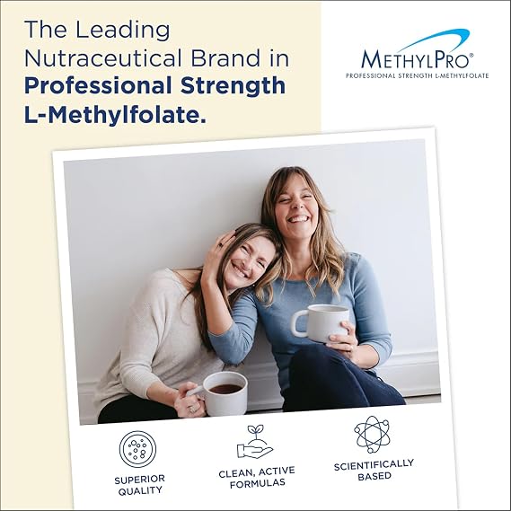 MethylPro Cofactors + L-Methylfolate 5 mg - Supports a Healthy Mindset - Vitamins B6, B12 & Magnesium - Active Folate for Methylation Support & Biochemical Reactions - 30 Servings - 30 Capsules